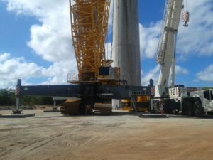 Os alunos observaram os trabalhos de terraplenagem e as fundações e construções das torres em todas as suas etapas / Foto cedida