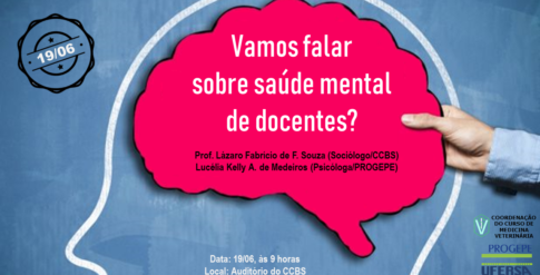 Medicina Veterinária promove novo encontro sobre Saúde Mental voltado para docentes