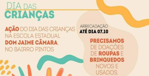Campanha de arrecadação de roupas e brinquedos